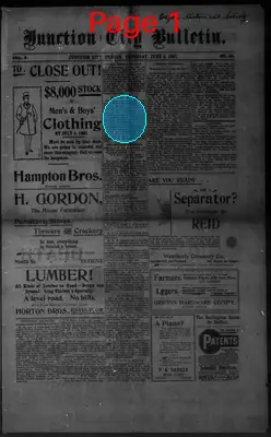 Page thumbnail for Junction City Bulletin