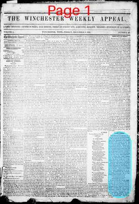 Page thumbnail for The Winchester Weekly Appeal