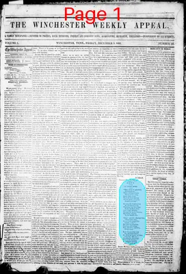 Page thumbnail for The Winchester Weekly Appeal