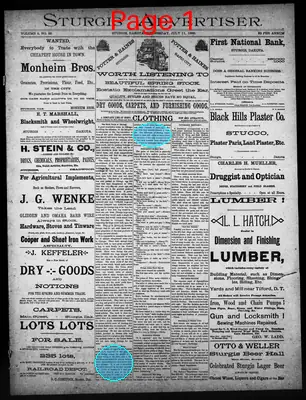 Page thumbnail for Sturgis Advertiser
