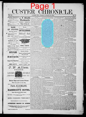Page thumbnail for Custer Chronicle
