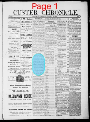 Page thumbnail for Custer Chronicle