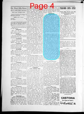 Page thumbnail for The Black Hills Union