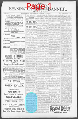 Page thumbnail for Bennington Semi Weekly Banner