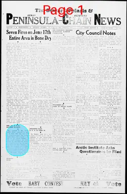 Page thumbnail for The Seward Polaris & Kenai Peninsula Aleutian Chain News