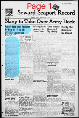 Page thumbnail for Seward Seaport Record