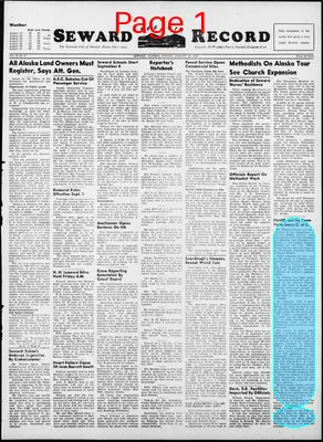 Page thumbnail for Seward Seaport Record