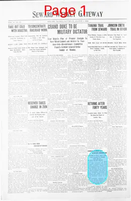 Page thumbnail for Seward Weekly Gateway