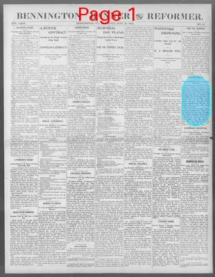 Page thumbnail for Bennington Banner And Reformer