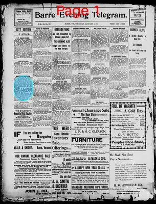 Page thumbnail for Barre Evening Telegram