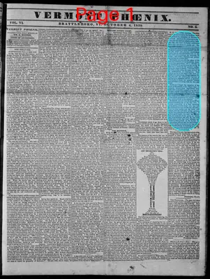 Page thumbnail for Vermont Phœnix