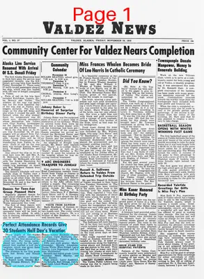 Page thumbnail for Valdez News
