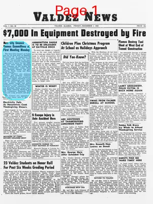 Page thumbnail for Valdez News