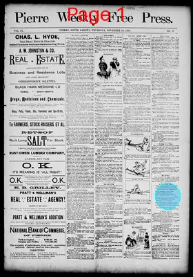 Page thumbnail for Pierre Weekly Free Press