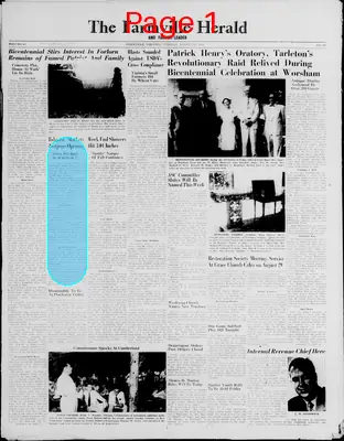Page thumbnail for The Farmville Herald And Farmer Leader