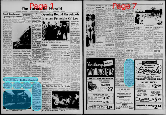 Page thumbnail for The Farmville Herald
