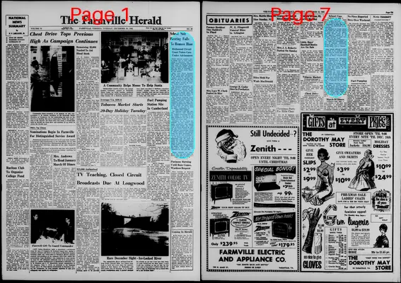 Page thumbnail for The Farmville Herald