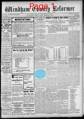 Page thumbnail for Windham County Reformer