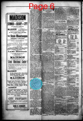Page thumbnail for The Madison Daily Leader
