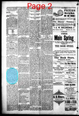 Page thumbnail for The Madison Daily Leader