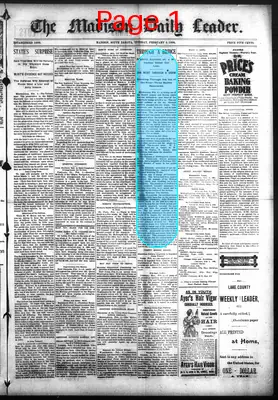 Page thumbnail for The Madison Daily Leader