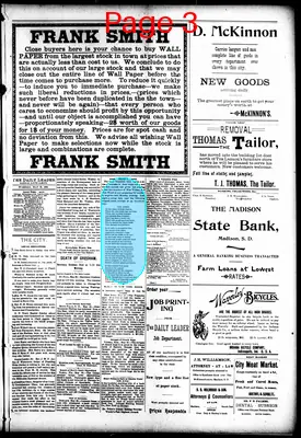 Page thumbnail for The Madison Daily Leader