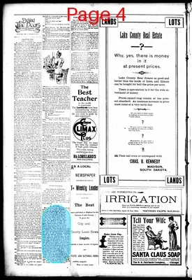 Page thumbnail for The Madison Daily Leader