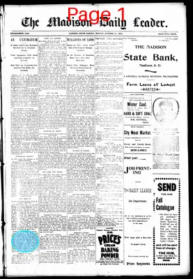 Page thumbnail for The Madison Daily Leader