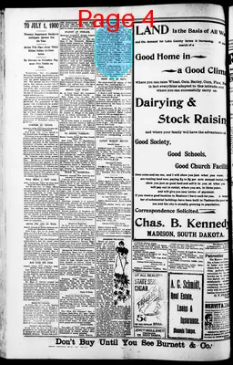 Page thumbnail for The Madison Daily Leader