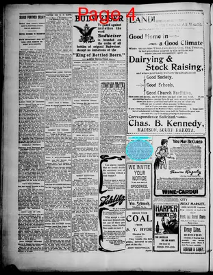 Page thumbnail for The Madison Daily Leader