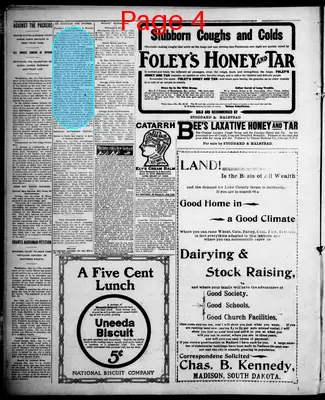 Page thumbnail for The Madison Daily Leader