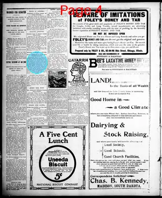 Page thumbnail for The Madison Daily Leader