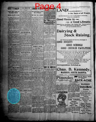 Page thumbnail for The Madison Daily Leader