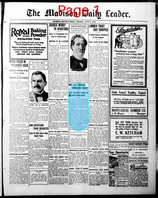 Page thumbnail for The Madison Daily Leader