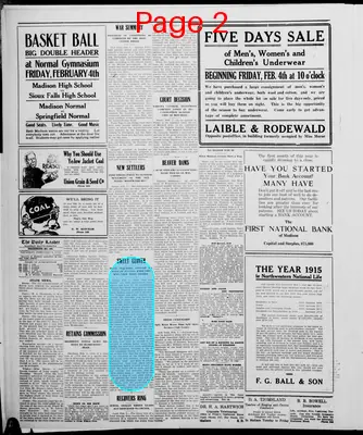 Page thumbnail for The Madison Daily Leader