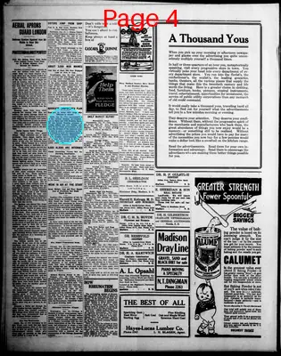 Page thumbnail for The Madison Daily Leader