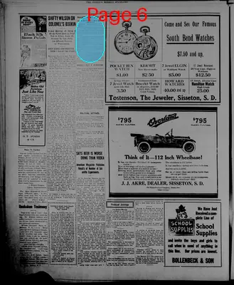 Page thumbnail for The Sisseton Weekly Standard