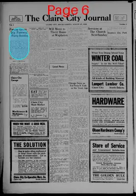 Page thumbnail for The Sisseton Weekly Standard