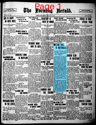 Page thumbnail for The Evening Herald