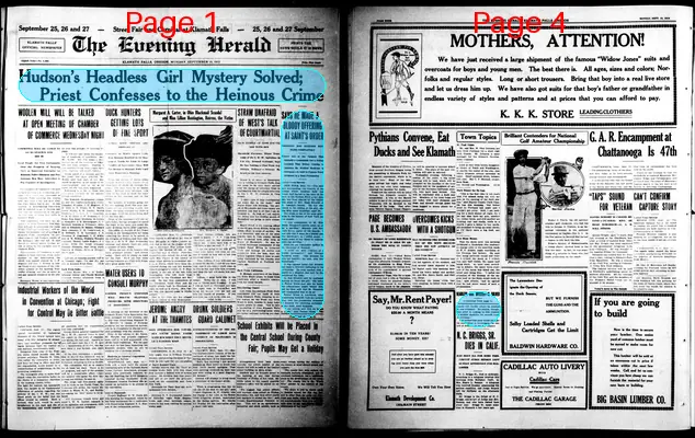 Page thumbnail for The Evening Herald