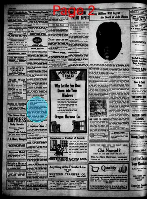 Page thumbnail for The Evening Herald