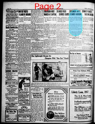 Page thumbnail for The Evening Herald