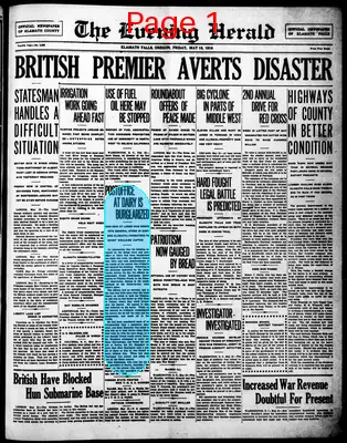Page thumbnail for The Evening Herald