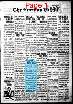 Page thumbnail for The Evening Herald