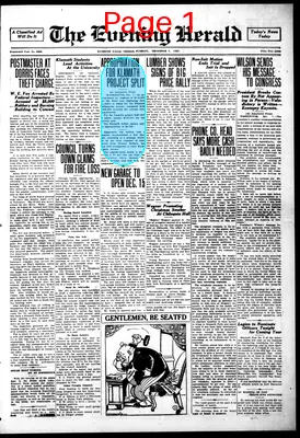 Page thumbnail for The Evening Herald
